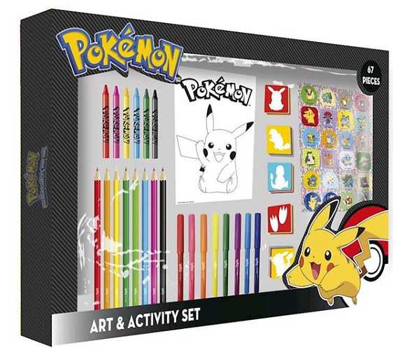 CYP Pokemon Activity 67pc ערכת פעילות אומנות פוקימון 67 חלקים