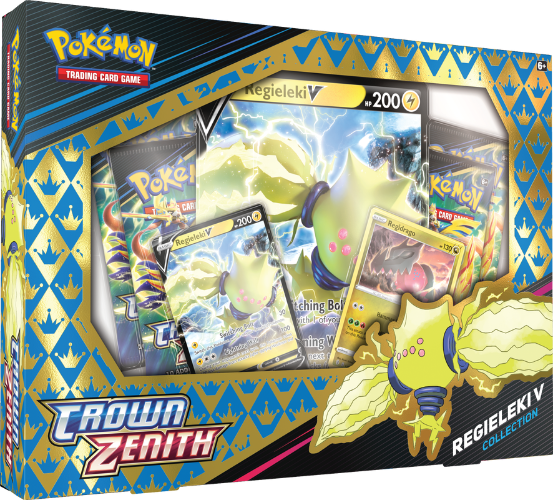 פוקימון - מארז קלפים פוקימון - Pokemon TCG: Crown Zenith Regidrago & Regieleki V Box