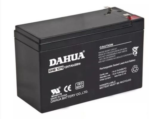 מצבר נטען 12V 7AH אמפר למערכת אזעקה DAHUA DHB-1270
