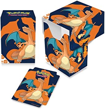 קופסת אחסון לדק קלפי פוקימון Charizard Full View Deck Box for Pokemon
