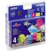 סט ראשי דיו מקורי Brother Original Multipack Ink LC-1000