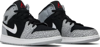 Air Jordan 1 Mid SE GS Elephant Toe