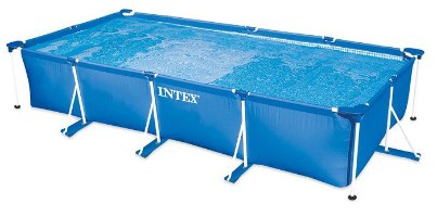 בריכת עמודים מלבנית כחולה | 450X220X84 סמ| מקט 28273| INTEX | קפיץ קפוץ