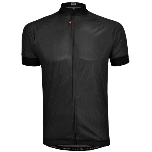 חולצת רכיבה שחורה קצרה פנקייר לגברים FUNKIER J 930