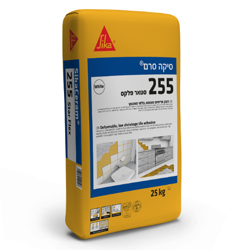 סיקה סרם 255 סטאר פלקס – דבק אריחים צמנטי גמיש מטיפוס C2TE S1