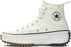 Run Star Hike High White Black Gum