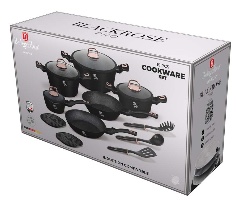 סט סירים ומחבתות Berlinger Haus Black Rose BH‑8234 עם מגוון גדלים לשימושים שונים