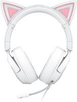 אוזניות גיימינג חוטיות צבע לבן Razer Kraken Kitty V3 X – סינון רעשים אוזניות לבנות