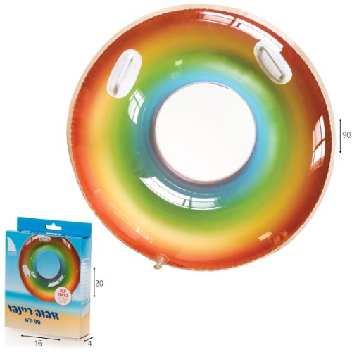אבוב ריינבו 90 ס"מ עם ידיות