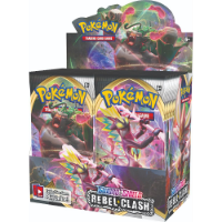 Pokemon TCG: SWSH02 Rebel Clash Booster Box קלפי פוקימון TCG מקוריים בוסטר בוקס רבל קלאש