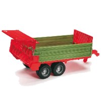 ברודר - עגלה לטרקטור ירוקה ואדומה - 02209 BRUDER