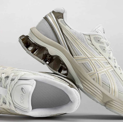 Asics Gel Kinetic Fluent Unisex White Marzipan סניקרס ג'ל קינטיק פלואנט יוניסקס