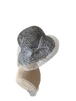 כובע קיצי בצבע כסוף  summer hat Israel