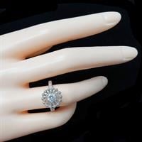 טבעת כסף משובצת אבני זרקון  RG5766 | תכשיטי כסף | טבעות כסף