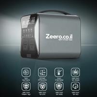 תחנת כוח ניידת Zeero Silent Turbo Charge 300 - 300W 308Wh