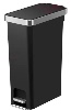 שחור - פח אשפה עם דוושה מבית אקו Eko Hanna EK6268 40L