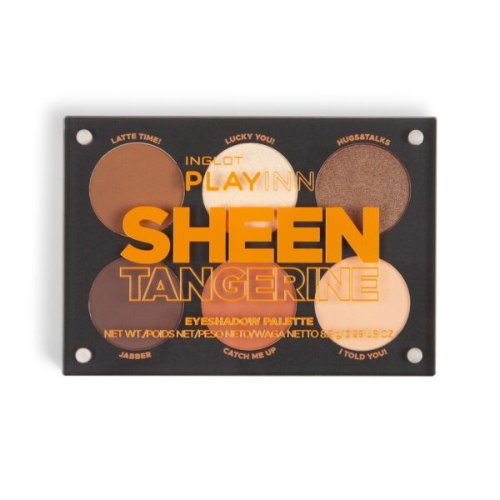 פלטה מגנטית ייחודית המכילה 6 צלליות - PLAYINN Sheen Tangerine