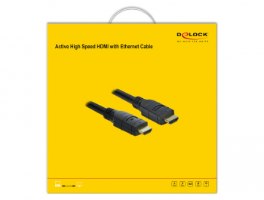 כבל מסך אקטיבי Delock Active HDMI Cable 4K 60 Hz 20 m