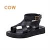 שחור - סנדלי עור COW
