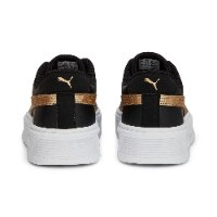 Puma Smash Platform V3 Metallics סניקרס פומה פלטפורמה שחור זהב | נשים | PUMA