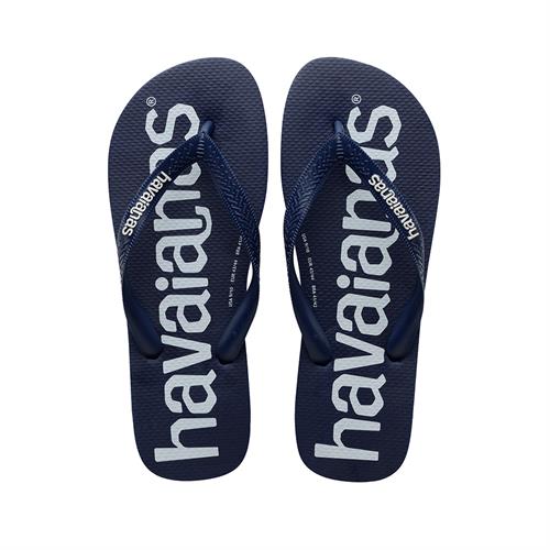 Havaianas Men's- טופ לוגו מניה כחול