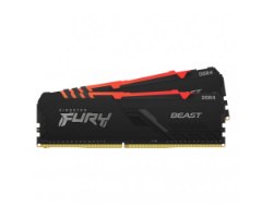 זכרון לנייח Kingston Fury Beast RGB DDR4 3200MHz 2x16GB CL16 KIT