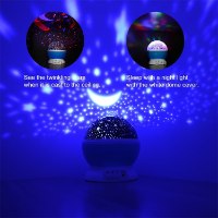 מנורת לילה המקרינה גלקסיה בצבעים ואפקטים שונים ומרהיבים