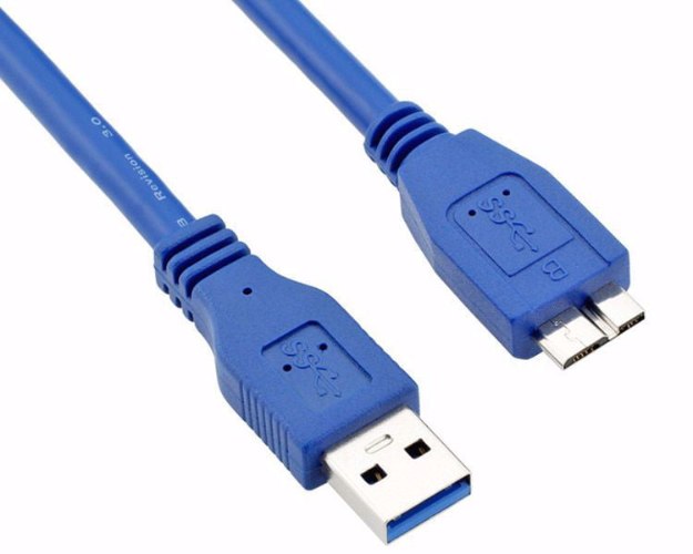 כבל מתאם Micro USB3.0 זכר B לחיבור USB3.0 זכר A באורך 0.25 מטר
