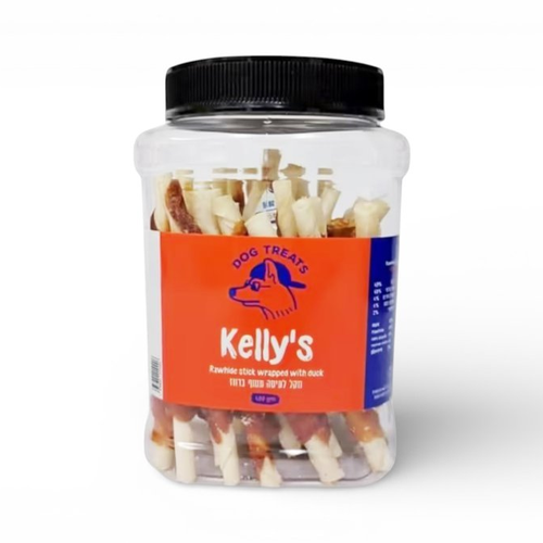 Kelly's קופסה 400 ג' מקל לעיסה עטוף ברווז