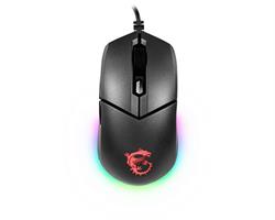 MSI Clutch GM11 Wired USB Optical Mouse - Red / Black