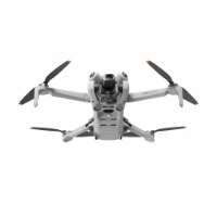 רחפן כולל שלט חכם DJI Mini 4 Pro – רחפן אפור עם מצלמה בולטת וארבעה פרופלורים כתומים