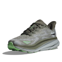 HOKA Clifton 9 נעלי ספורט גברים הוקה קליפטון 9 בצבע ירוק/חאקי | HOKA גברים