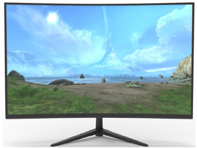 מסך גיימינג קעור Solid JYS238GW FHD 23.8 VA 240Hz 1Ms HDR10