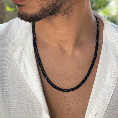 Cono necklace Black 6mm
