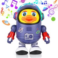 ברווז אסטרונאוט מנגן, רוקד ומדליק אורות- צעצוע לילדים מדליק במיוחד