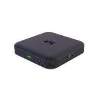 סטרימר Zte ZXV10 B866V2K 2/32G 4K – Wi-Fi פריט בודד סטרימר אפור עם לוגו ZTE ונורית ירוקה