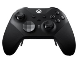 בקר משחק אלחוטי שחור Microsoft Xbox Elite Wireless Controller Series 2 – מבט קדמי על הבקר