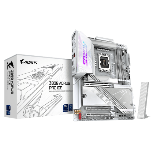 לוח לאינטל דור 15 Gigabyte Z890 AORUS PRO ICE 5GbE ATX LGA1851