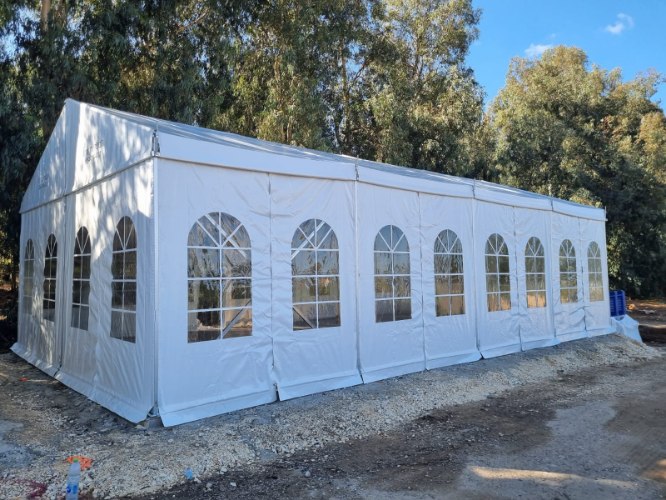 אוהל למכירה במידה 5X12 אלומיניום