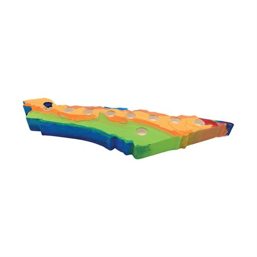 חנוכיה קרמיקה ארץ ישראל 24/6.5/2 ס"מ