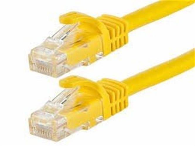 כבל רשת מסוכך CAT6a אורך 0.15 מטר צהוב