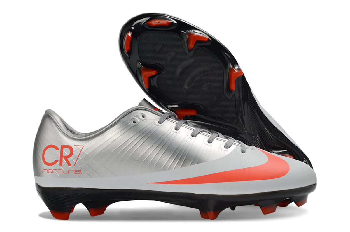 נעלי כדורגל רונאלדו Nike Air Zoom Mercurial Superfly כסוף כתום CR7