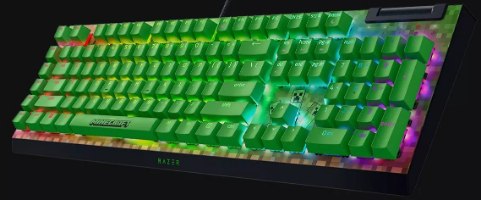 מקלדת מכנית Razer BlackWidow V4 X Minecraft Edition עם RGB ו-6 מקשי מאקרו – תמונה 3