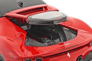 דגם מכונית בוראגו פרארי סטראדל אדומה Bburago Ferrari SF90 Stradale 1:18