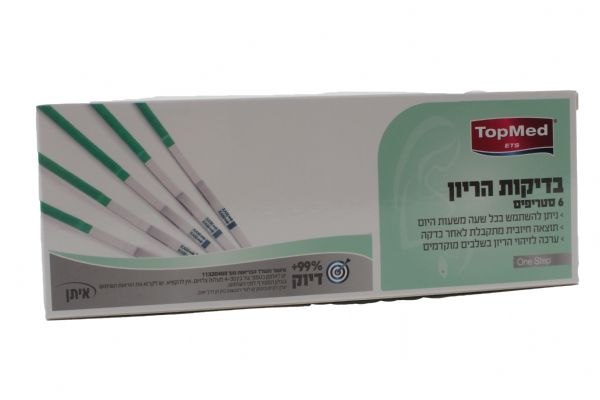 TOPMED בדיקות הריון 6 סטריפים