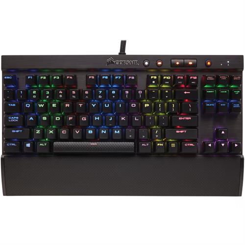 מקלדת גיימינג מכאנית Corsair K65 RGB RAPIDFIRE Cherry MX עברית/אנגלית