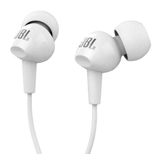 אוזניות IN EAR עם מיק לבן JBL C100