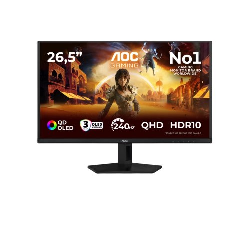 מסך גיימינג 26.5 אינץ' AOC Q27G41ZDF בטכנולוגיית QD-OLED
