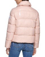 CALVIN KLEIN Womens Quilted Lightweight Pink Puffer Jacket Coat Size XL