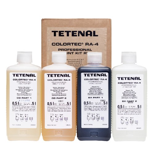 TETENAL Colortec ® RA-4 Kit for 5 Liter כימיקלים לפיתוח נייר צבע RA-4 ליטר 5 מספיקה ל 10 מטר מרובע